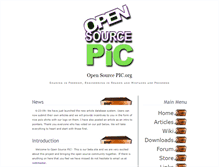 Tablet Screenshot of opensourcepic.org